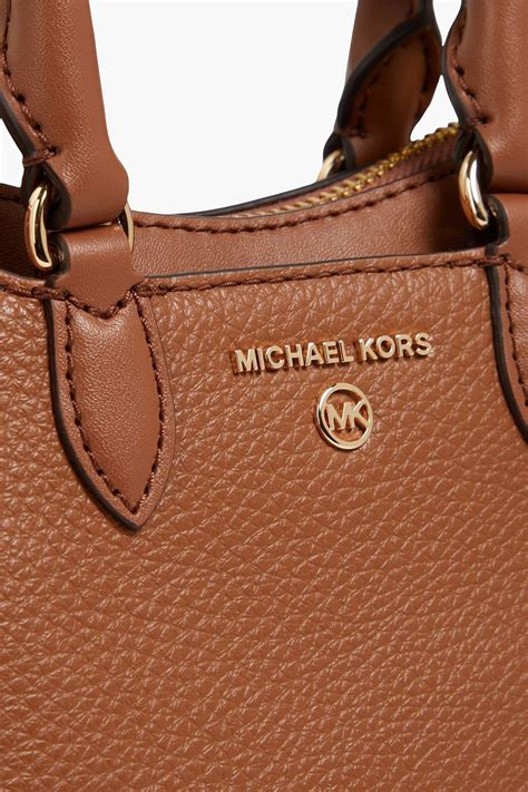 michael kors april leather satchel.